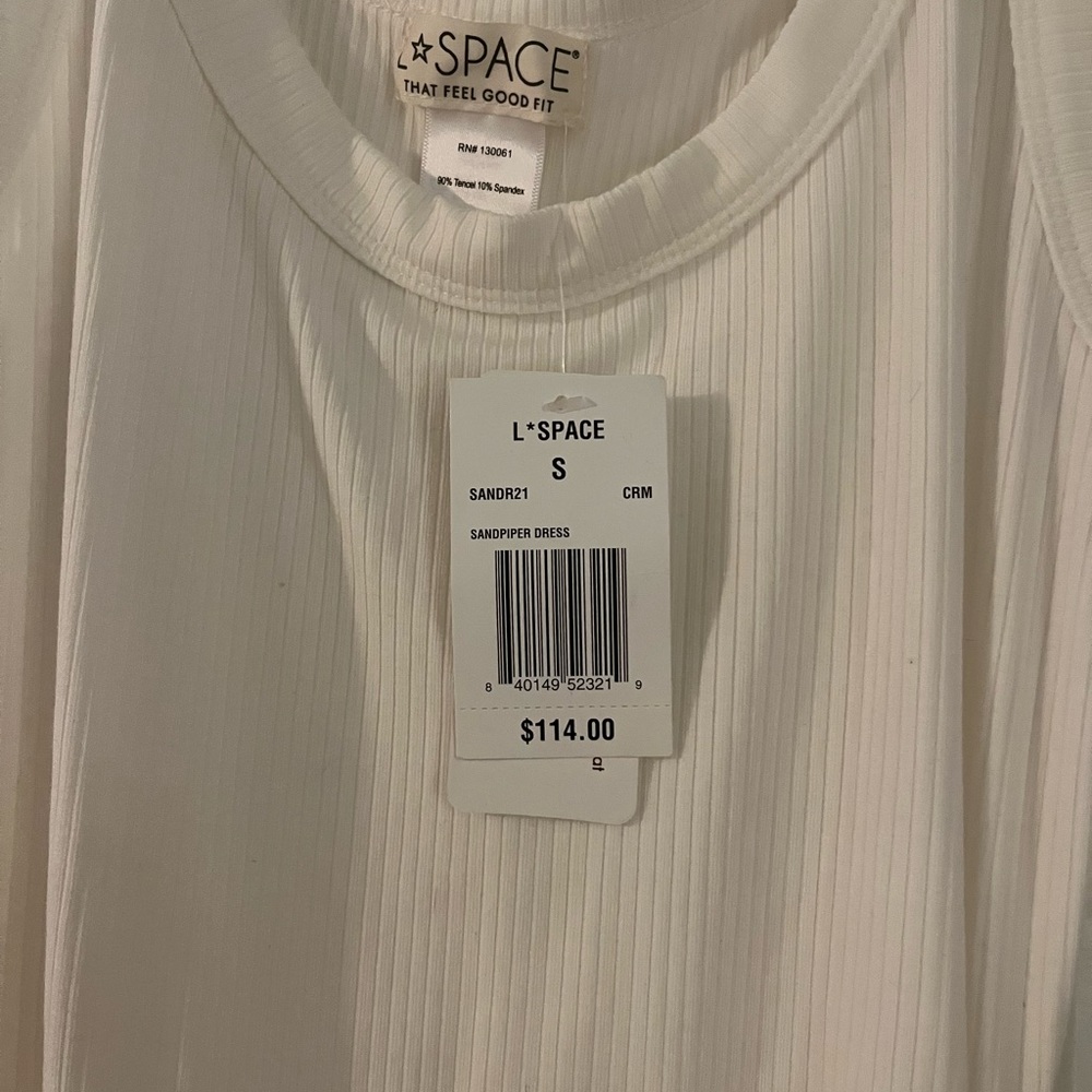 Revolve L Space Sandpiper dress and cover up in cream - Picture 4 of 4